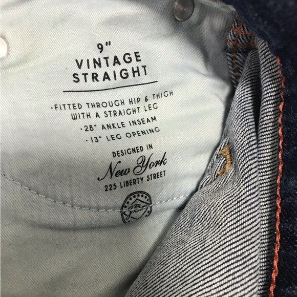 J.Crew Dark Wash 9" Vintage Straight Jeans - Picture 8 of 8